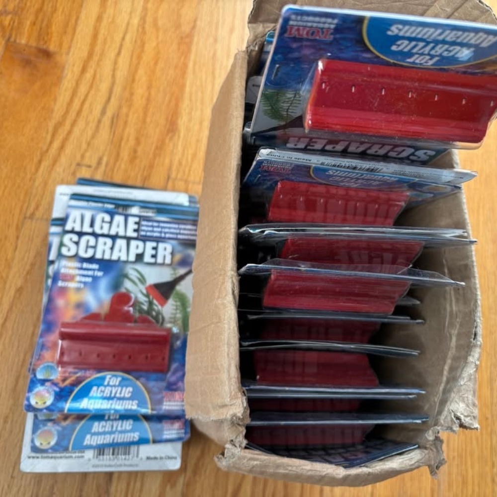 Lot of 25 Tom Aquarium algae Scrapers meant for Acrylic tanks